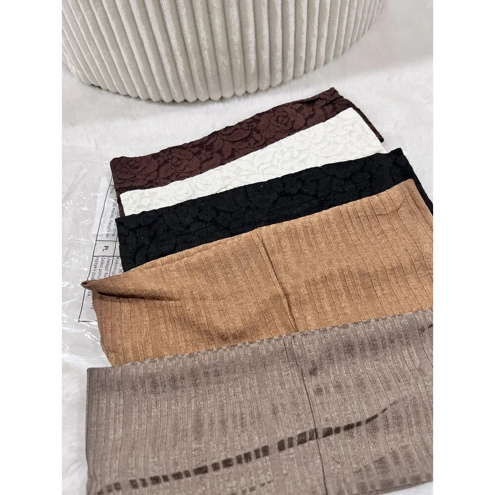 5 Pcs Wide Lace Headbands for Women